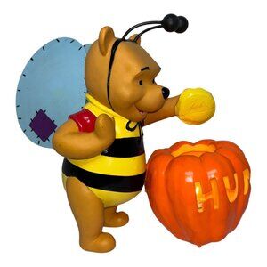 Disney Winnie The Pooh Hunny Pot Halloween Bumble Bee Lighted Pumpkin Decoration